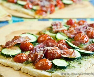 Pesto and Proscuitto Pizza – Low Fodmap and Gluten-Free