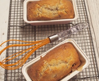 Banana Bread with salted caramel and Cacao Nibs
