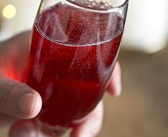 Dead Simple Champagne and Pomegranate Cocktails {Cheers!}