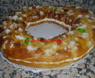 Roscón de Reyes relleno de nata en thermomix