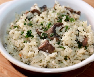 Gombás-hagymás rizs recept