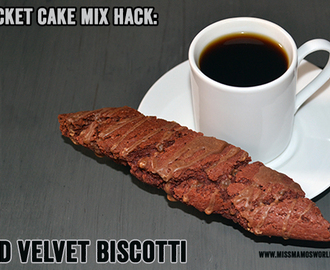 Red Velvet Biscotti – Cake Mix Hack : RECIPE