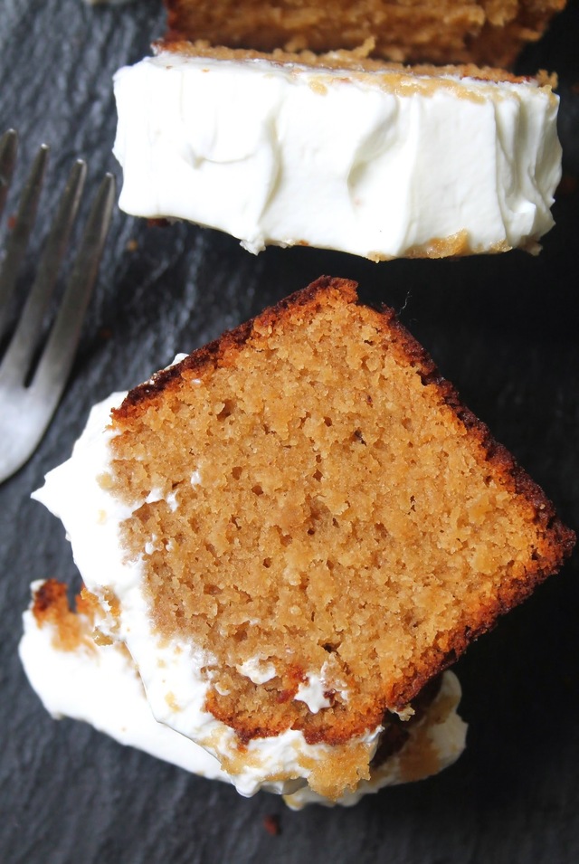 Ginger Loaf Cake With Cream Cheese Frosting (High Protein)