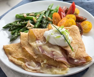 Ham and Swiss Crepes