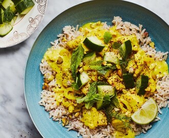 Persian Chicken with Turmeric and Lime