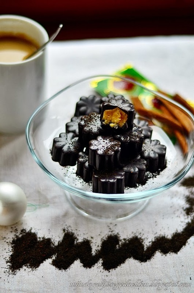 Black Tea Chocolates / Шоколадные Конфеты с Кремом из Черного Чая