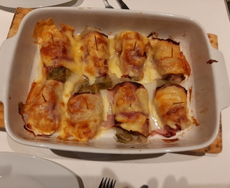 Witlof met ham en kaas in de Oven