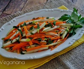 Salada Agridoce de Cenoura com Maçã Verde
