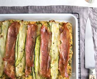 Keto Ham, Cheese & Zucchini Breakfast Bake