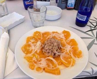 (Spanien) Tonfisk med Apelsin och lök
