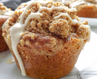 Coffee Muffins with Walnut Streusel Topping