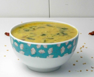 Paruppu Keerai | Moong Dhal with Verdolaga | Spinach Dhal Recipe