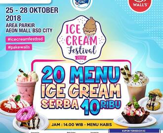Ice Cream Festival Tangerang 2018 25-28 Oktober 2018