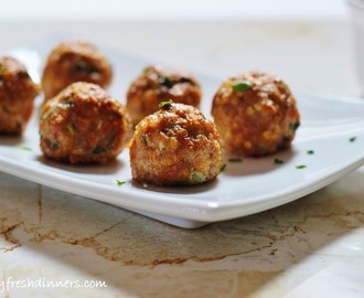 Turkey Vegetable Meatballs (low fat, healthy, Paleo)