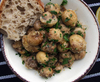 Roasted Garlic Mushrooms