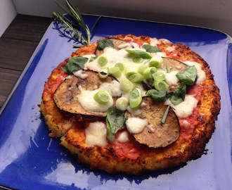 Die perfekte gesunde Pizza ohne Kohlenhydrate mit Blumenkohl als Boden