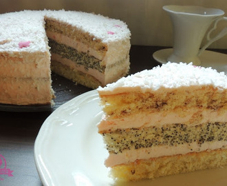 Lucynka II - łatwy tort z kremem mascarpone lub ciasto do kawy