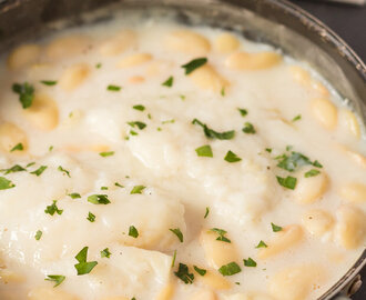 Poached Cod with Butter Beans