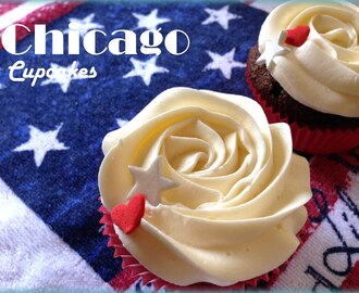 Chicago Cupcakes de Chocolate con Buttercream de Sirope de Arce. Cooking in America.