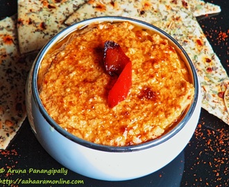 Hummus with Roasted Red Bell Pepper