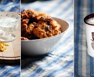 Zdrowe ciasteczka z płatkami kukurydzianymi i żurawiną / Healthy cookies with cornflakes and cranberries
