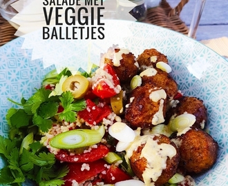 Couscous salade met veggie balletjes 