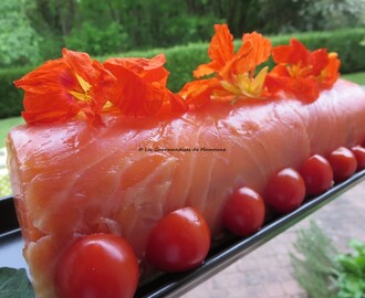 Bûche saumon-tomate