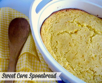 Southern Sweet Corn Spoonbread {"It's one of those dump, stir, and pour recipes we all love!"}