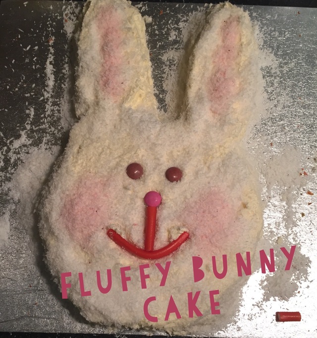 Fluffy Bunny Birthday Cake