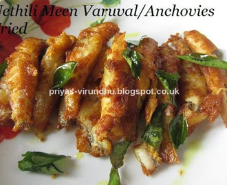 Nethili Meen Varuval/Nethili Meen Fry/Anchovies Fish Fry