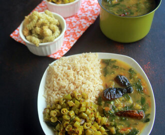 Methi leaves Sambar Recipe - vendhaya keerai sambar  recipe - No sambar podi sambar recipe