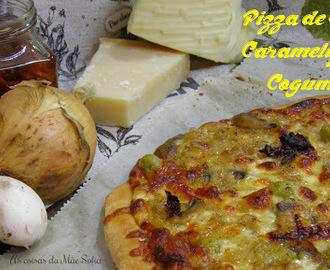 Pizza de Cebola Caramelizada e Cogumelos - Sexta Feira Vegetariana