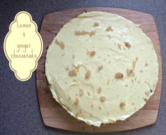 Recipe - Lemon & ginger cheesecake