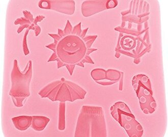 Funshowcase Beach Holiday Silicone Mold Cake Decorating for Sugarcraft, Fondant, Resin, Polymer Clay, Crafting Projects