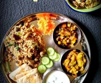 Karnataka Veg Thali {Kannadiga Oota} – South Indian Meal Series