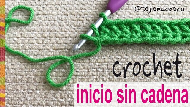 Cómo empezar el tejido a crochet ¡SIN CADENA DE INICIO! - Tejiendo Perú