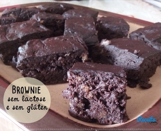 Brownie fÃ¡cil c/3 ingredientes {sem glÃºten e sem lactose}