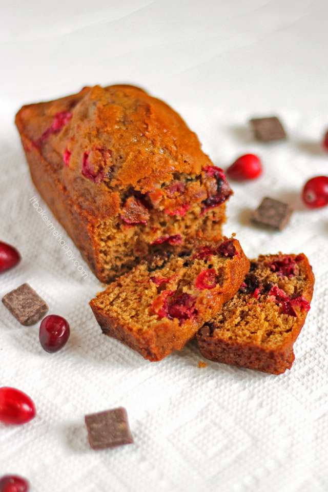 Chocolate Chunk Cranberry Gingerbread