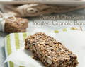 Quinoa and Chia Seed Toasted Granola Bars