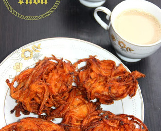 Onion Vada/ Ulli Vada/ Vengaya Vadai/ Onion Fritters