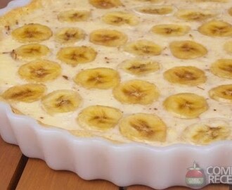 Receita de Torta fácil de banana com canela