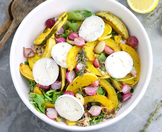 Spelt Salad with Squash & Goat’s Cheese