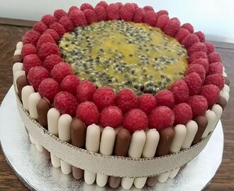 White Chocolate and Passionfruit Cake