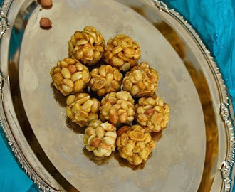 Kadala Urundai and Pottukadalai Urundai/Peanut Balls and Roasted Gram Dhal Balls - Microwave Version