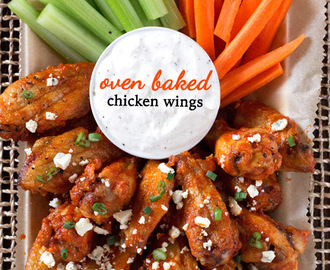 Oven-Baked Chicken Wings with Hot Wing Sauce