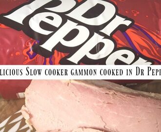 Delicious slow cooker gammon cooked in Dr Pepper….