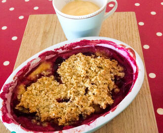 Low Syn Plum Crumble Baked Oats | Slimming World