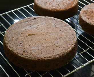 Eggless Chocolate Cake with Condensed Milk – Perfect For Carving – Video Recipe