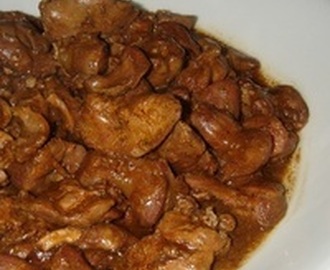 Adobong Atay-Balunbalunan (Chicken Liver and Gizard Adobo) Recipe
