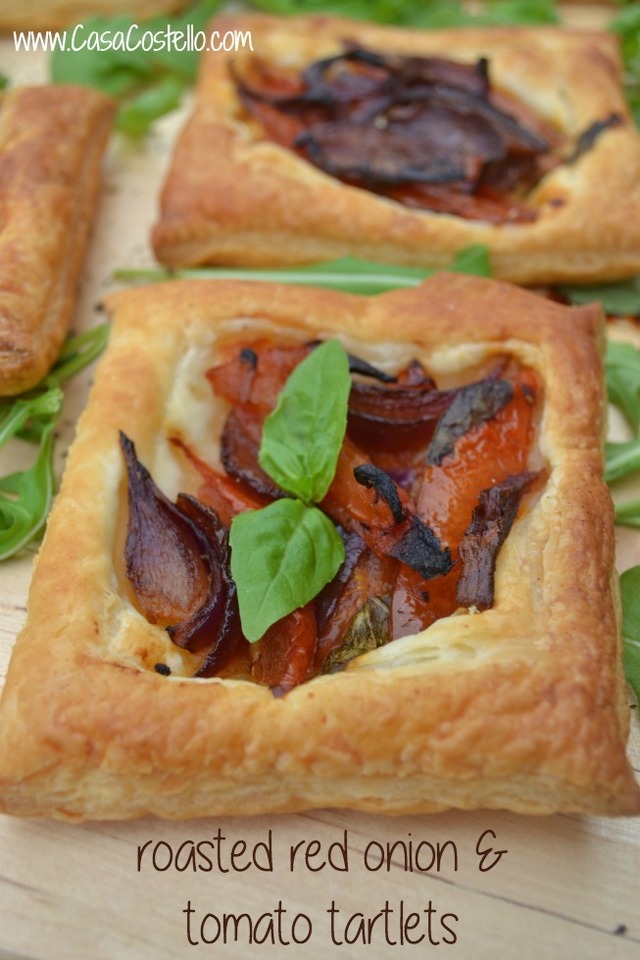 Roasted Red Onion & Tomato Tartlets – Bake of the Week
